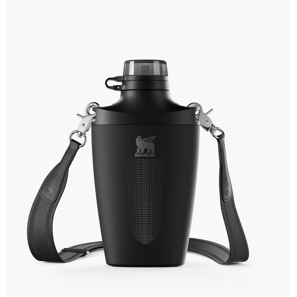 Stanley Cross Bottle Black 23oz Travel Water Bottle w Strap NWT